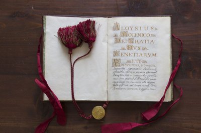 Patente di nobiltÃ  della famiglia Florio (1725), ducale con bolla d'oro