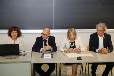 Da sinistra Maria Cristina Nicoli, Roberto Pinton, Ketty Segatti, Germano Scarpa