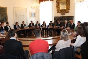 La presentazione dei progetti da parte degli studenti a palazzo Torriani