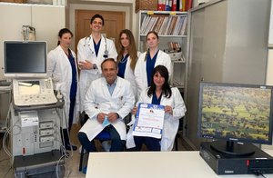 L'équipe del Centro per la cura dell'ipertensione arteriosa - Clinica Medica, con il direttore Leonardo Alberto Sechi