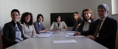 "Supporto alla partecipazione a programmi di ricerca", da sinistra: Sabrina Di Santolo, Nila Colledani, Gabriella Zuliani, Barbara Zanier, Erica Ietri, Marilena Migliorati, Fausto Freschi