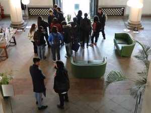 Il gruppo di studenti cileni in visita all'Ateneo